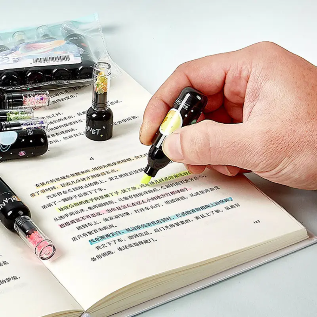 Kawaii Planet Cute Mini Wine Bottle Highlighter