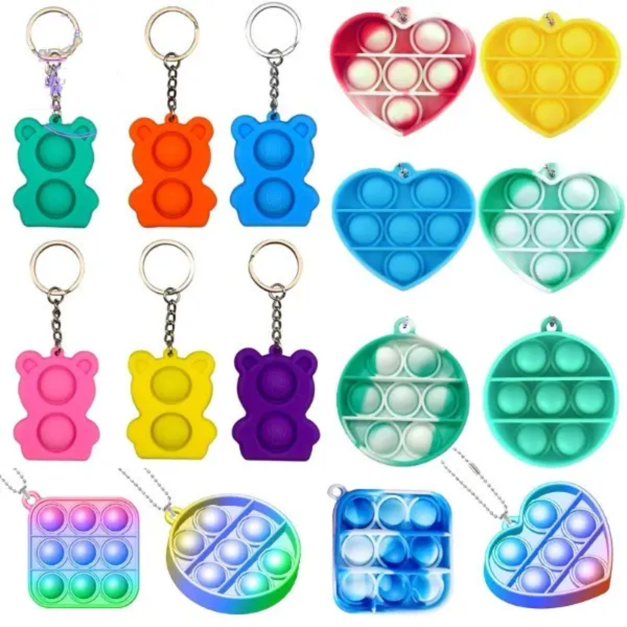 Pop it keychain (Pack of 5)