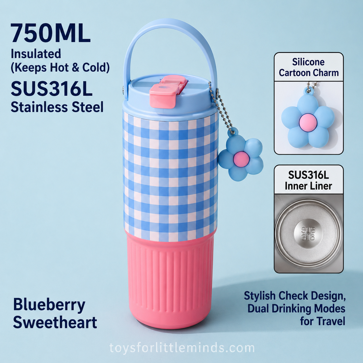 Floral Charm Tumbler