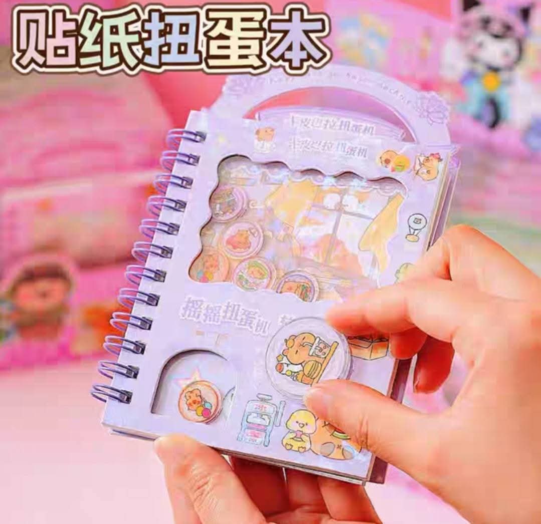 Capybara Spiral Sticker Diary