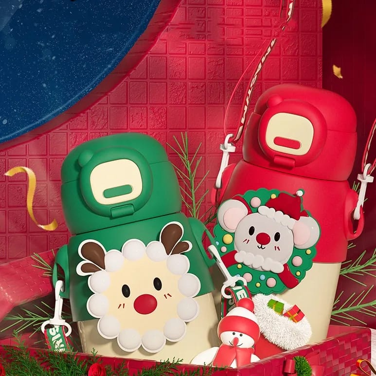 Christmas water bottle
