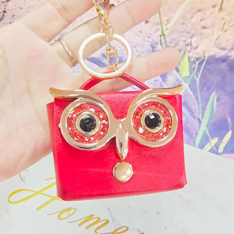 Owl Coin Pouch Keychain