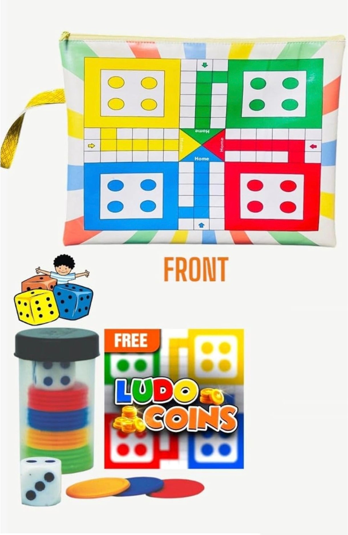 Zipper Ludo Pouch