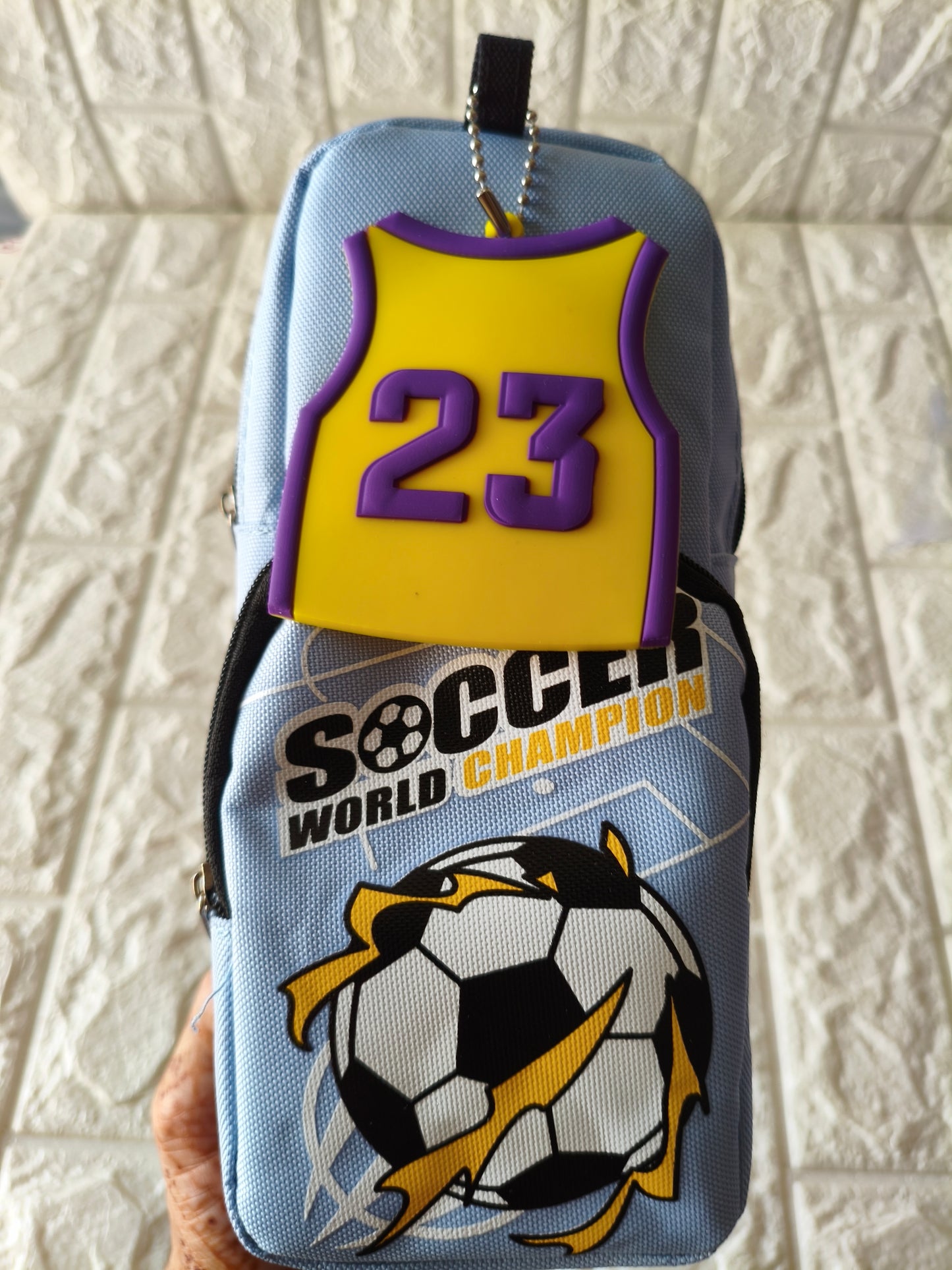 Soccer Double Zip Pouch