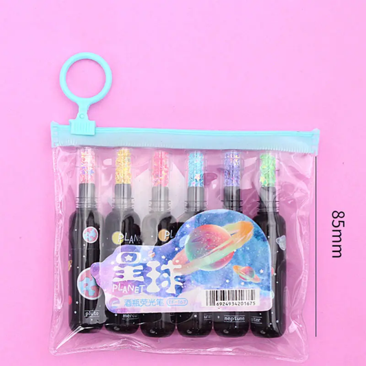 Kawaii Planet Cute Mini Wine Bottle Highlighter