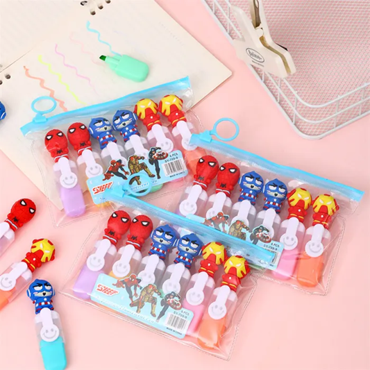 Creative Hero Themed Highlighter Pens