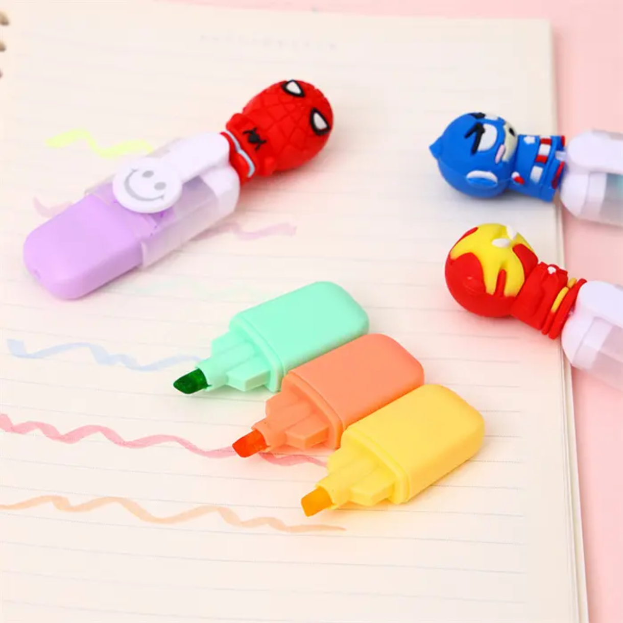 Creative Hero Themed Highlighter Pens