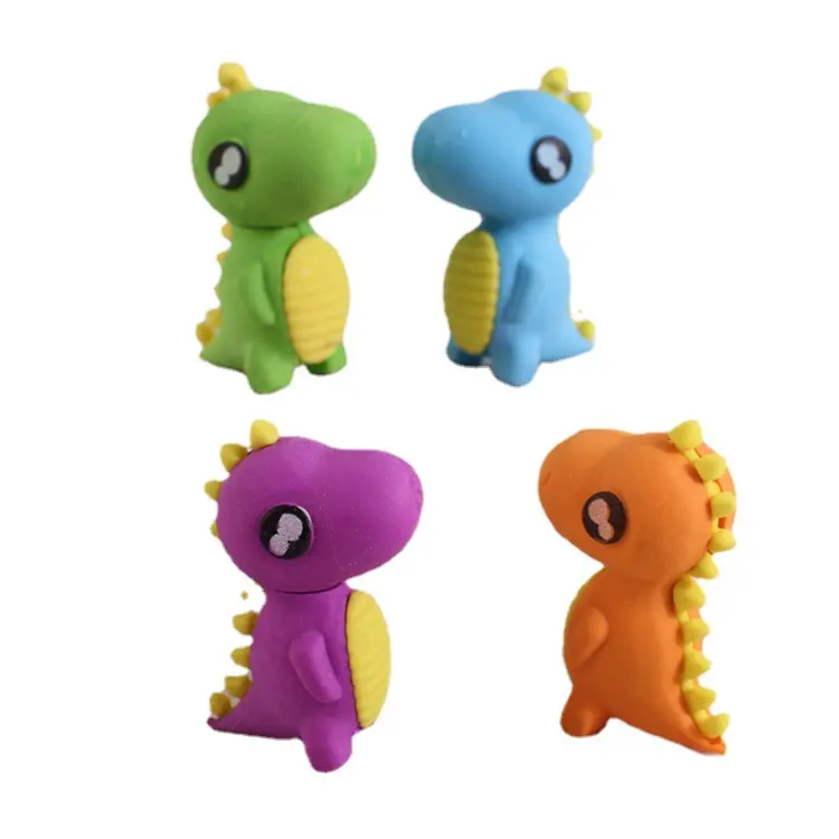 Dinosaur Shape Eraser (Pack of 3)
