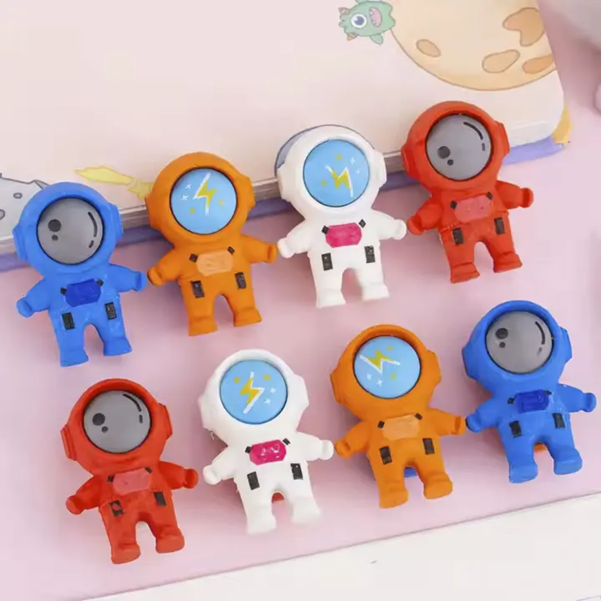 Astronaut Shape Eraser (Pack of 3)