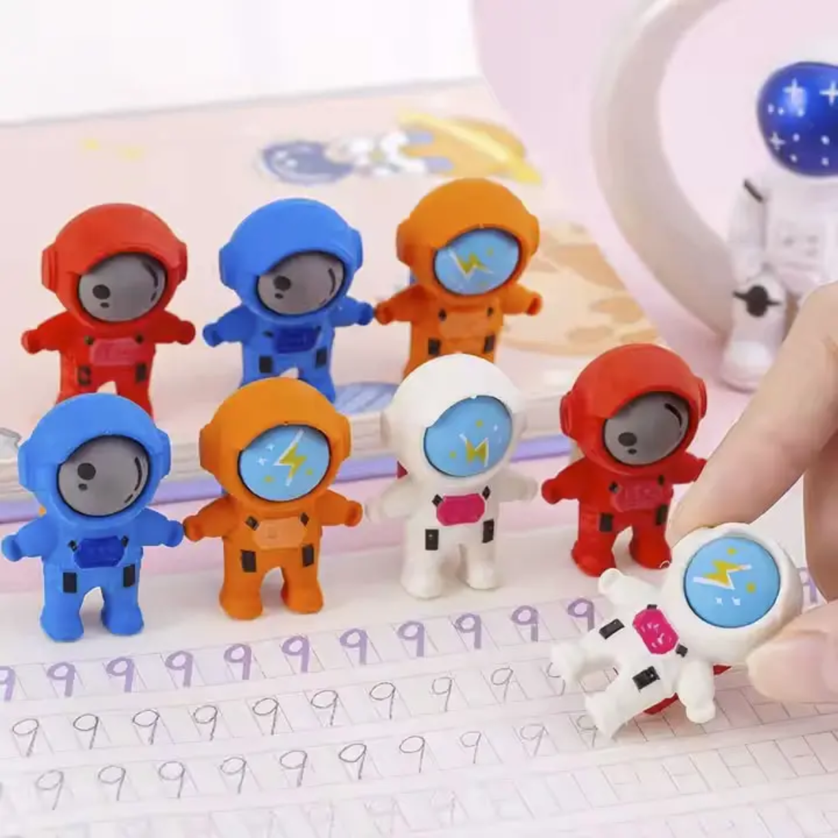 Astronaut Shape Eraser (Pack of 3)