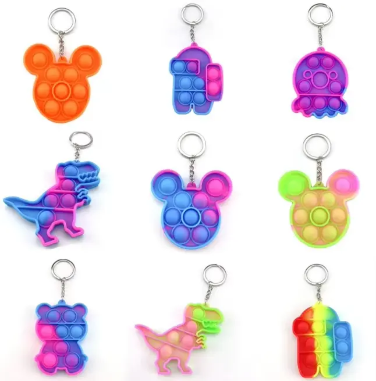 Pop it keychain (Pack of 5)