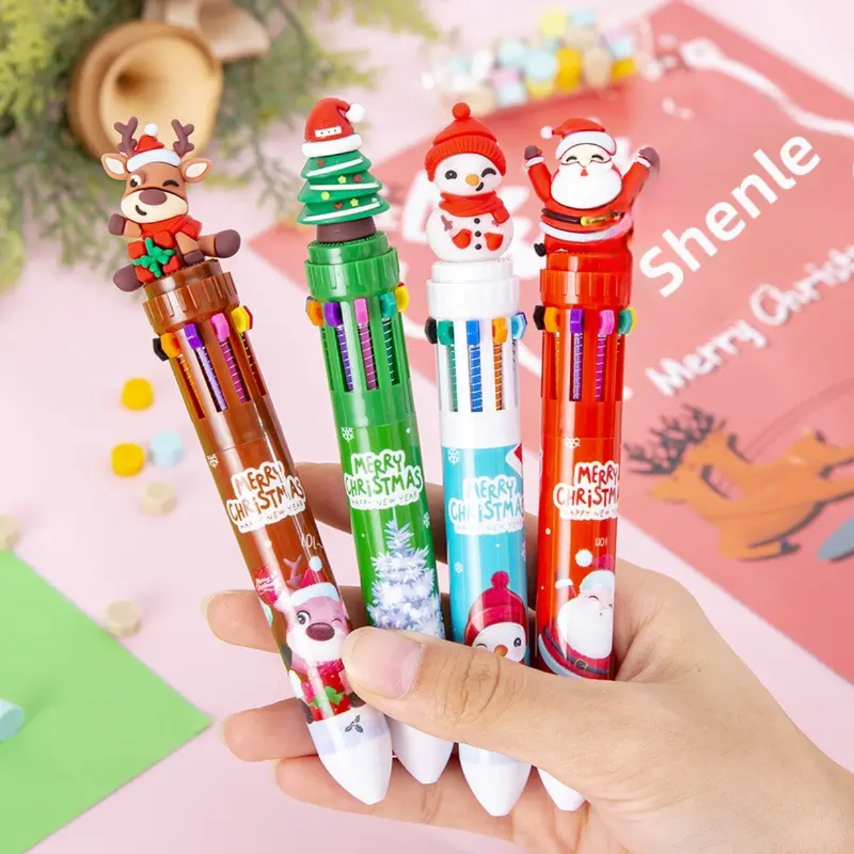 Christmas 10 color pen