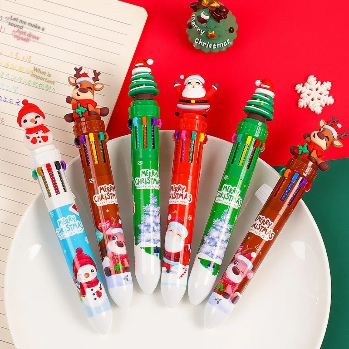 Christmas 10 color pen