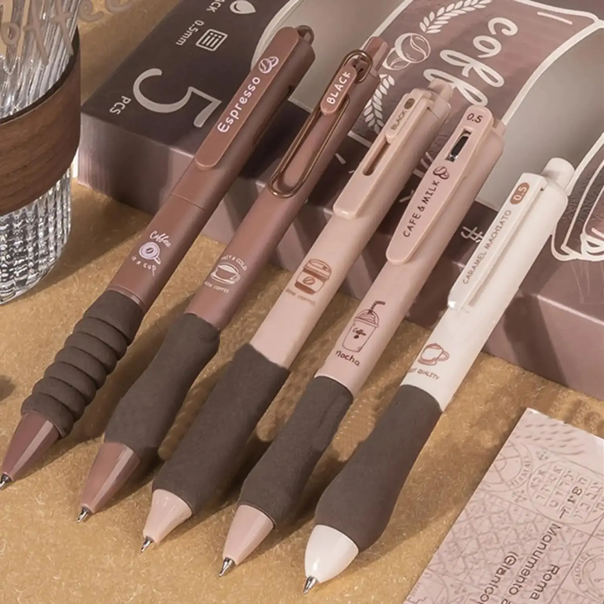 Coffee Pen Set of 5