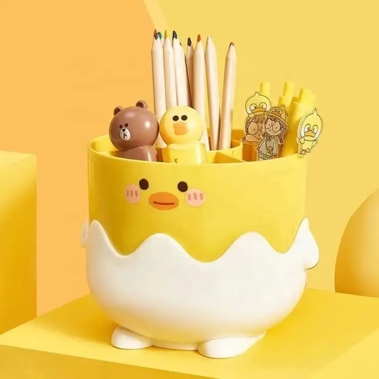 Cute Duck Desk Organiser
