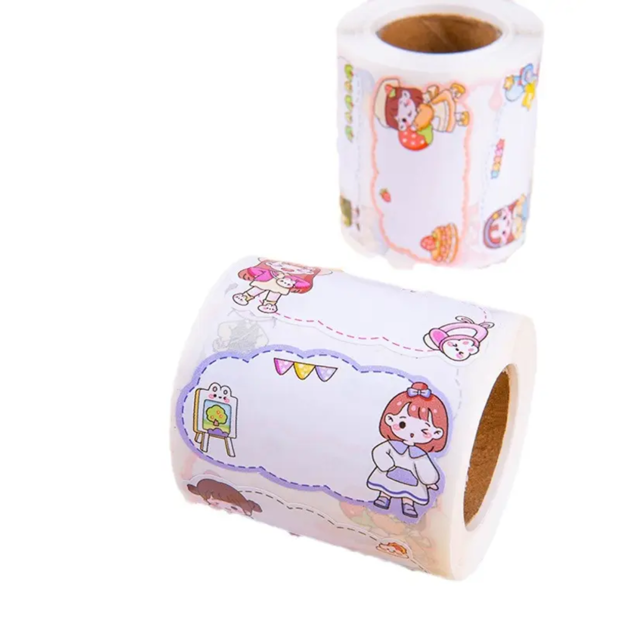 Kawaii Name Label Sticker Roll