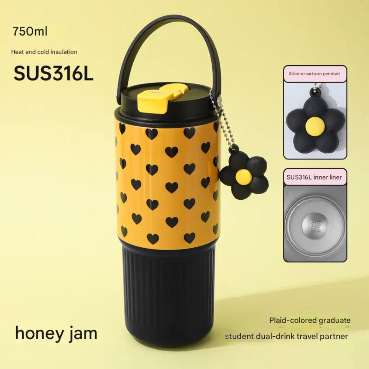 Floral Charm Tumbler
