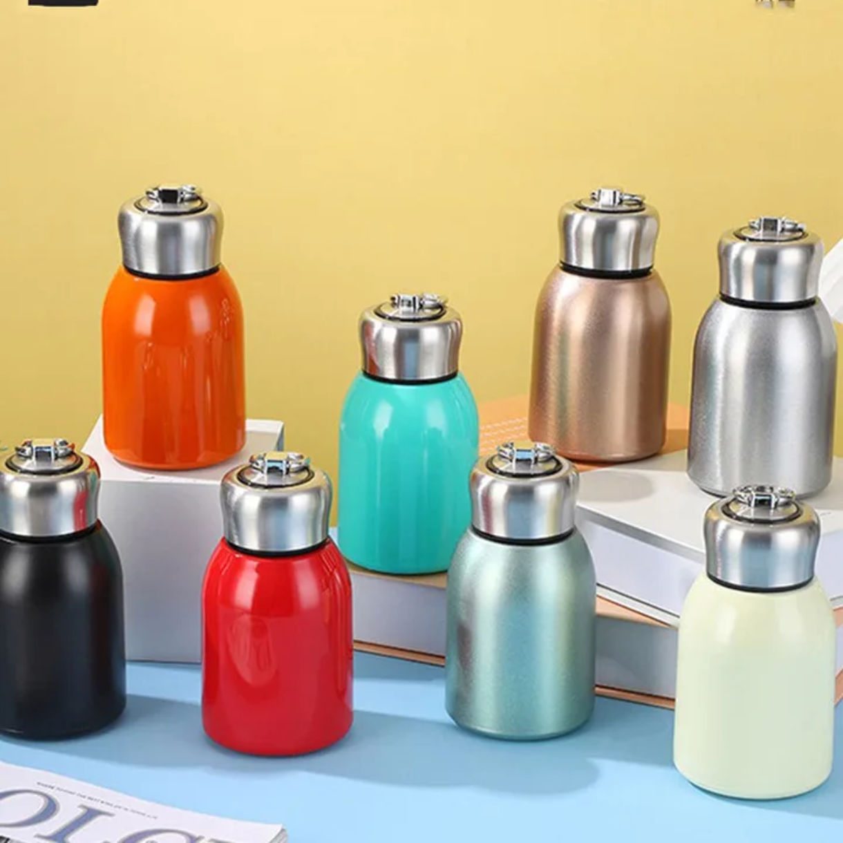 Vaccum Water Bottle With Stickers
