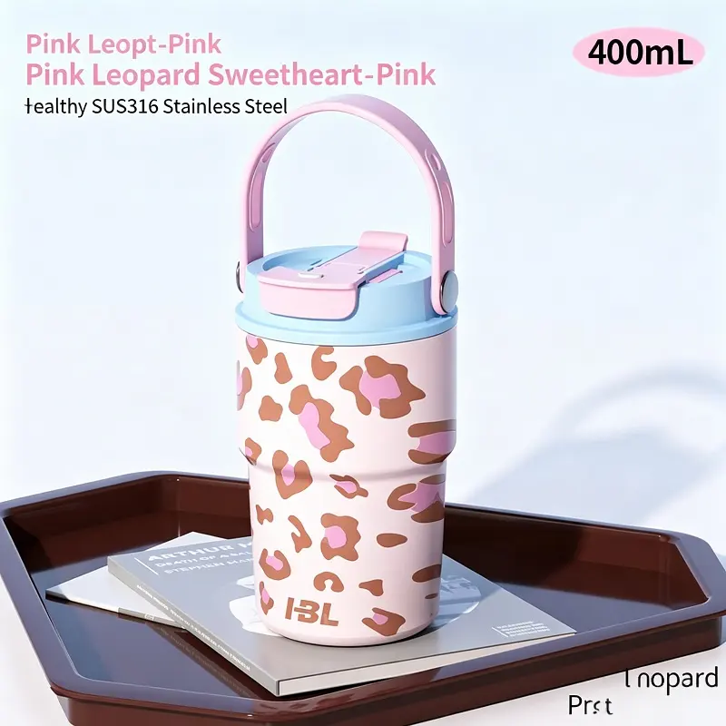 Leopard Print Coffee Tumbler
