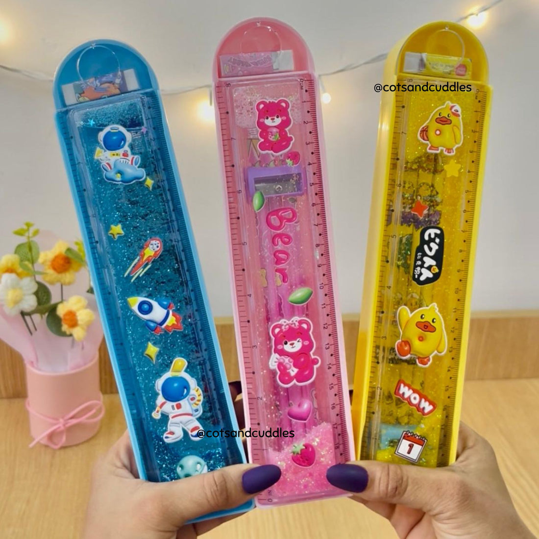 Glitter Scale Stationery Set