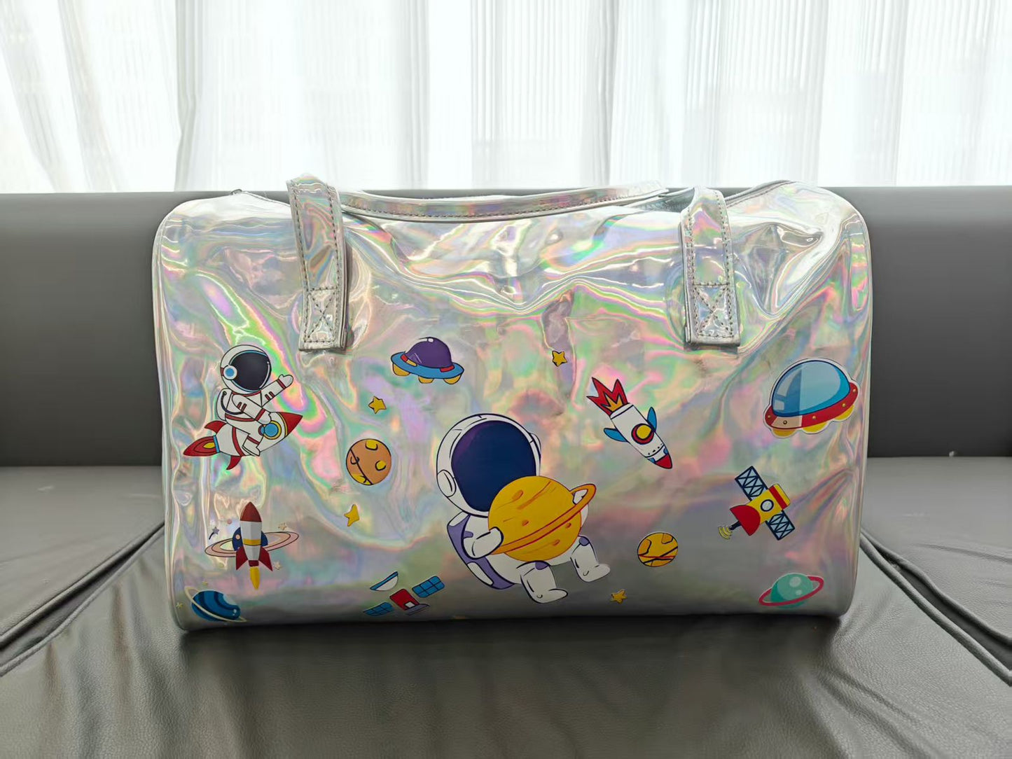Holographic Duffle Bag