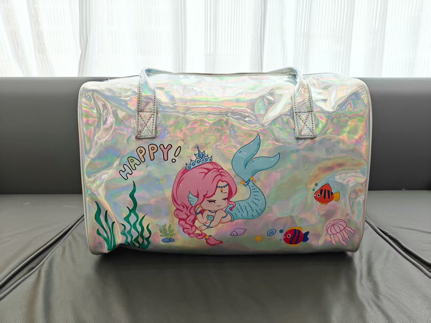 Holographic Duffle Bag
