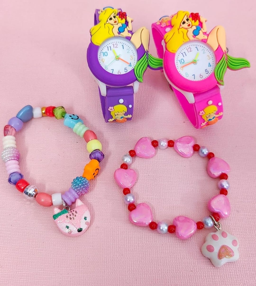 Super Cute Watch and Bracelet Combo