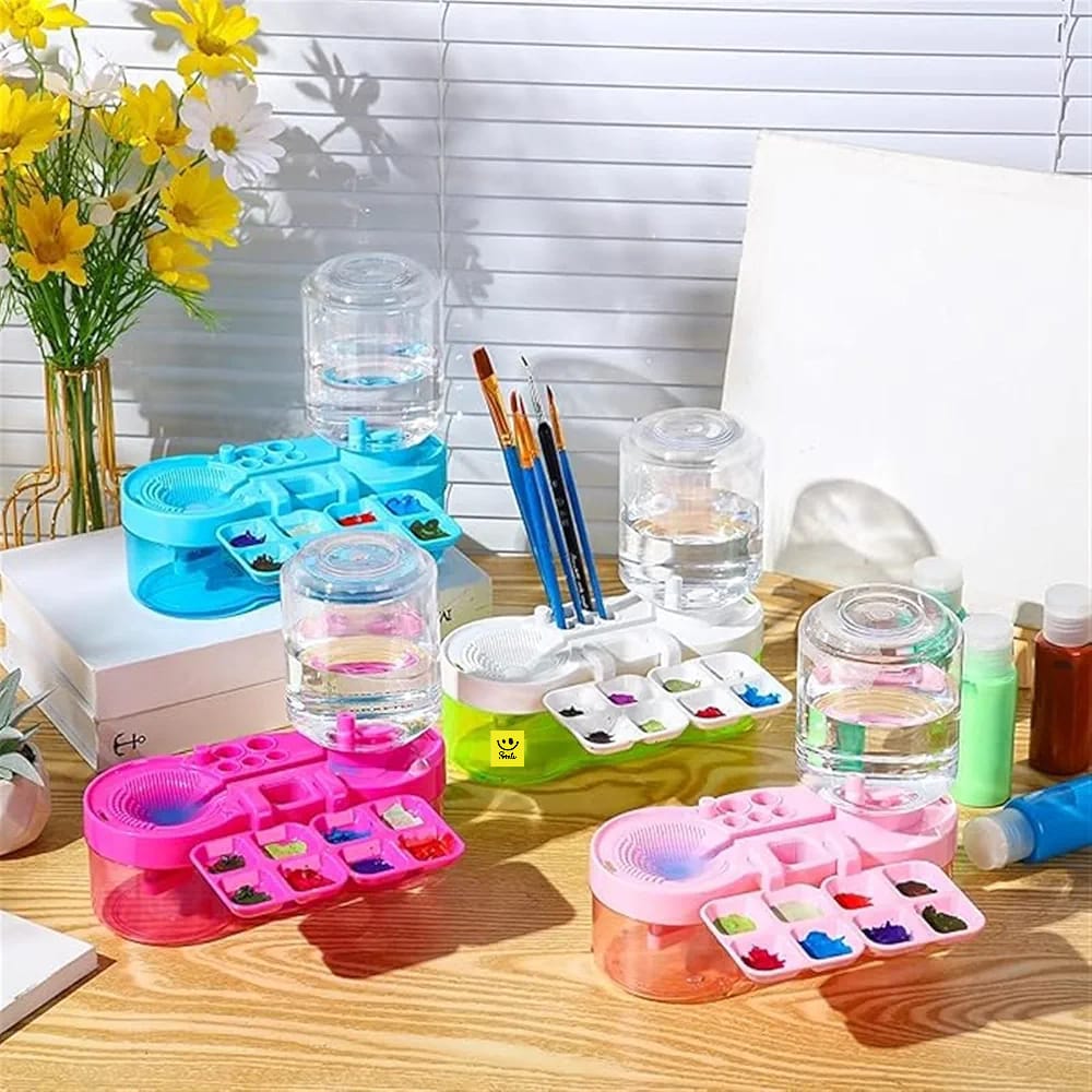 Paint Brush Cleaner With Paint Tray