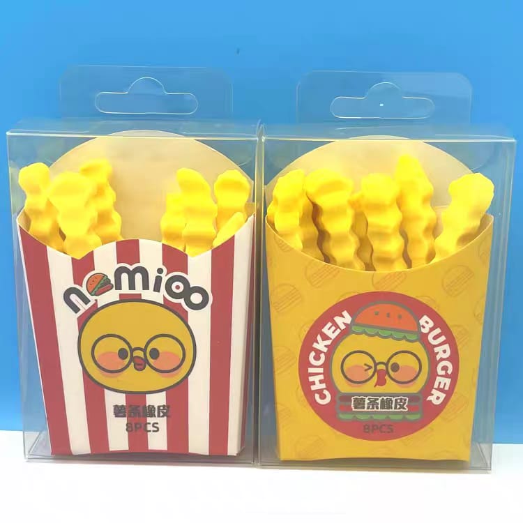 Cute Fries Eraser (2 sticks)