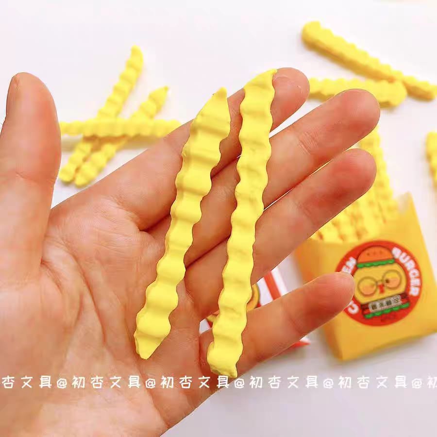 Cute Fries Eraser (2 sticks)