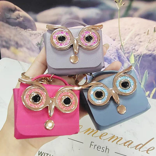 Owl Coin Pouch Keychain