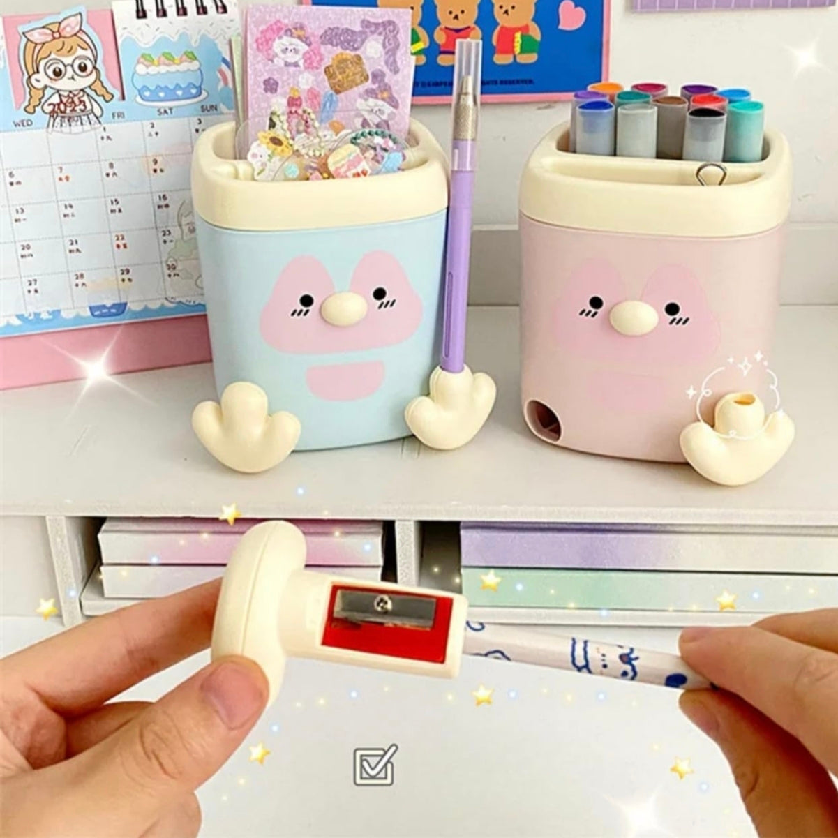 Cute Kawaii Pen Holder