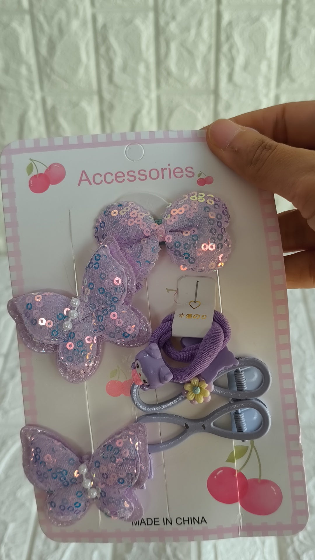 Butterfly Hair Ties With Rubberband