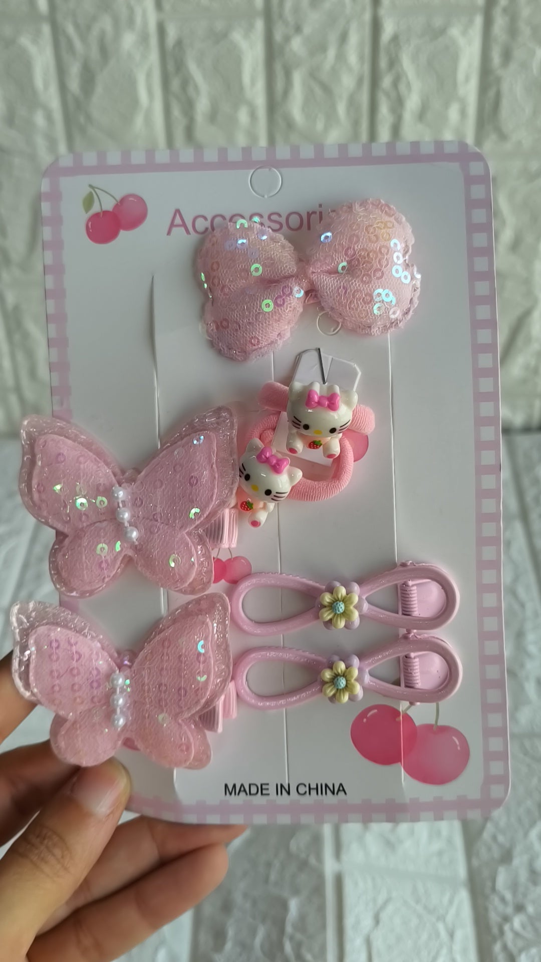 Butterfly Hair Ties With Rubberband