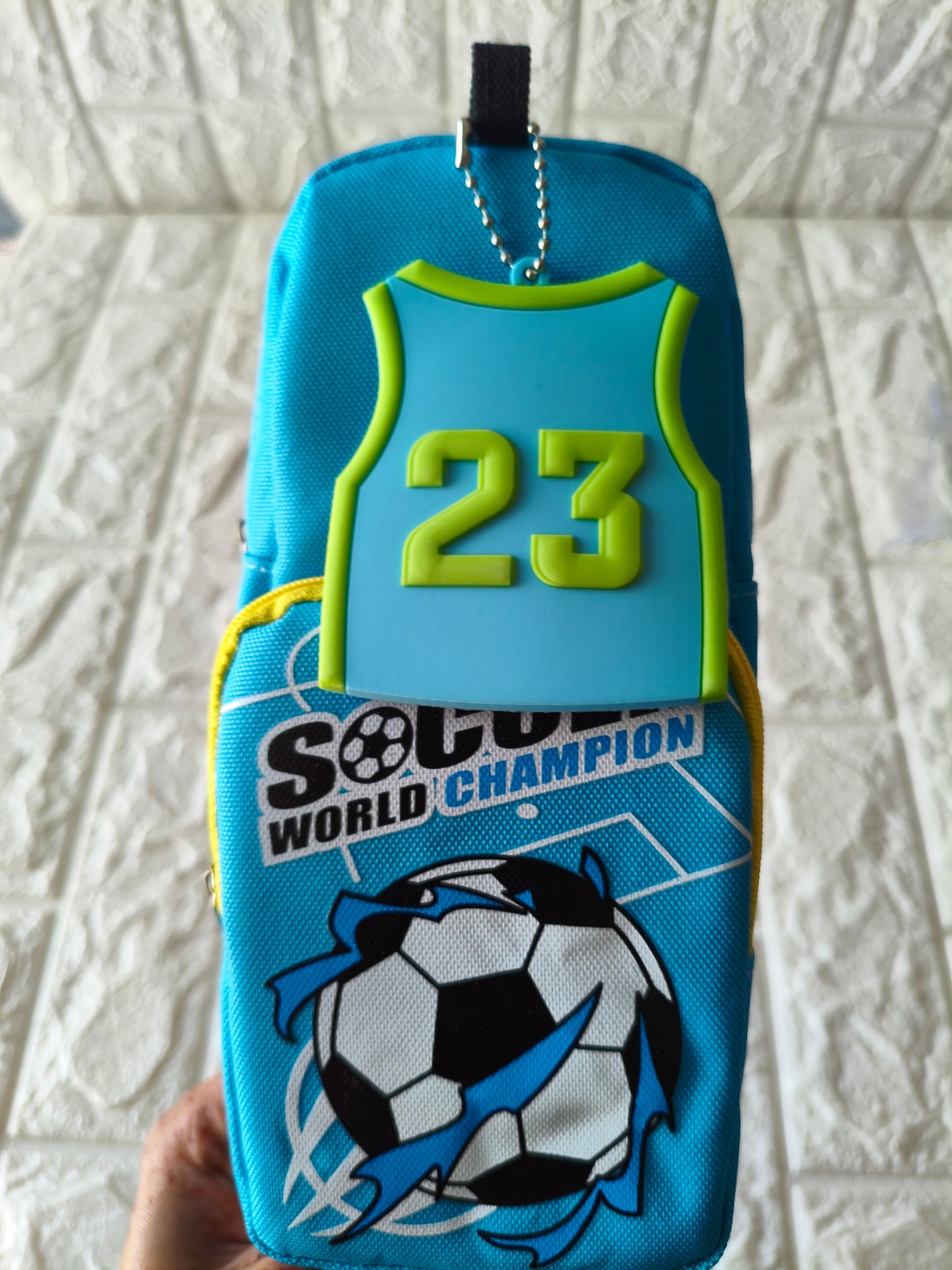 Soccer Double Zip Pouch