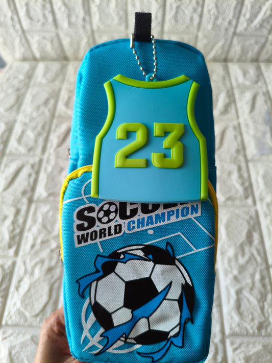 Soccer Double Zip Pouch