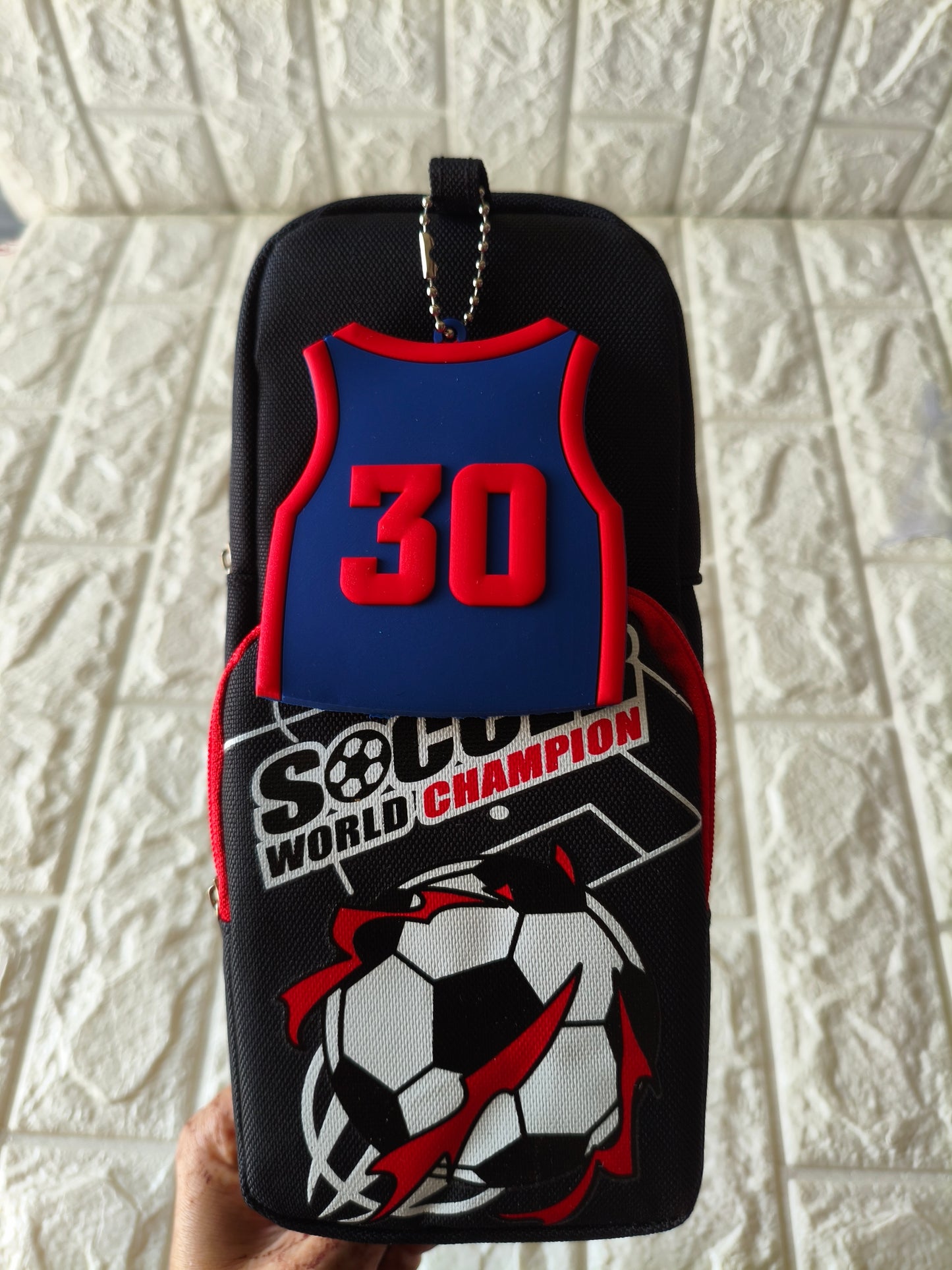 Soccer Double Zip Pouch