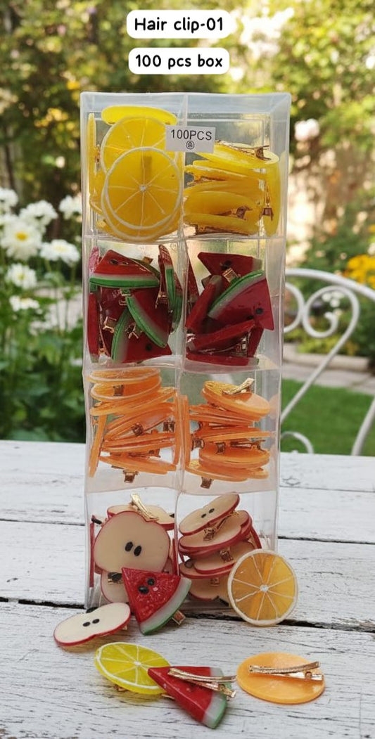 Fruit Hair clips (pair)