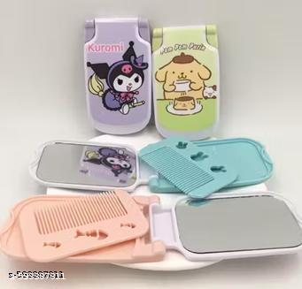 Cute Mirror With Comb