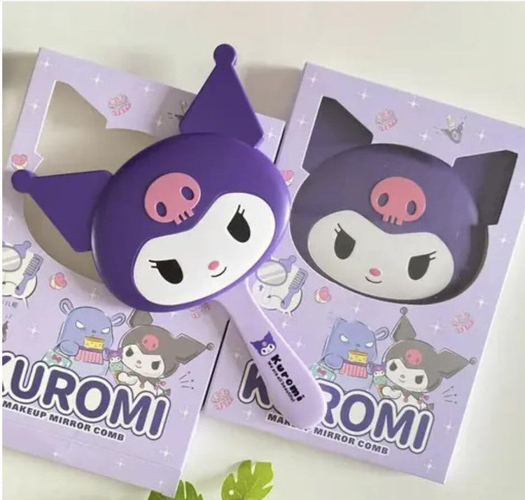 Mirror Kitty Kuromi with Comb