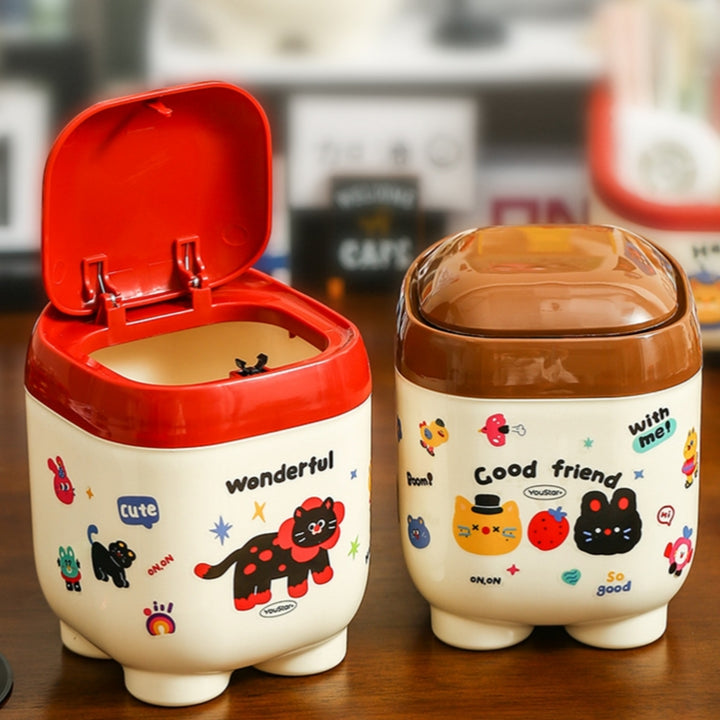 Cute Desk Dust Bin