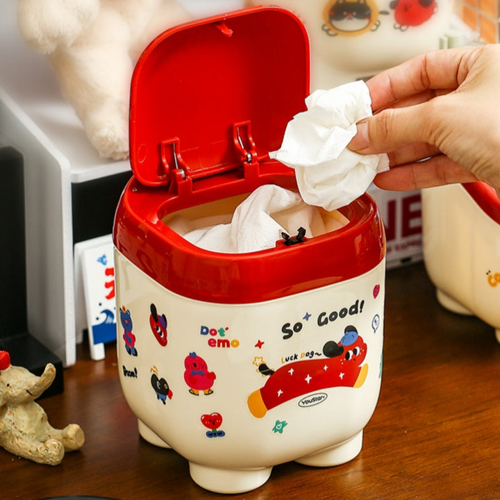Cute Desk Dust Bin